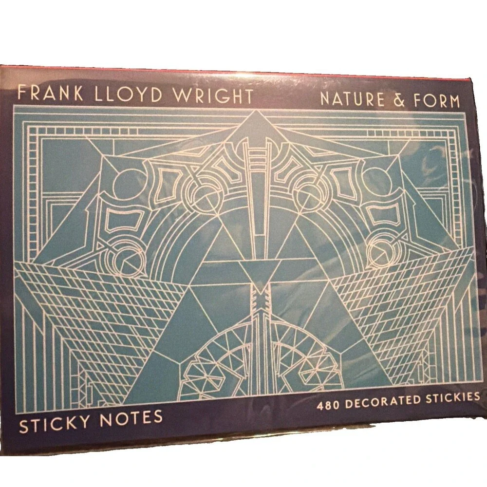 Frank Lloyd Wright Nature & Form Sticky Notes 480 Stickies Complete Package New